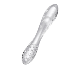 Двусторонний фаллоимитатор Satisfyer Dazzling Crystal 1, стекло, прозрачный, 18,5 см