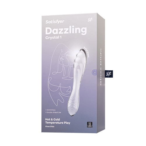 Двусторонний фаллоимитатор Satisfyer Dazzling Crystal 1