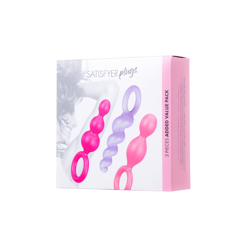 Набор анальных плагов Satisfyer, силикон, ассорти, 13,5 см.