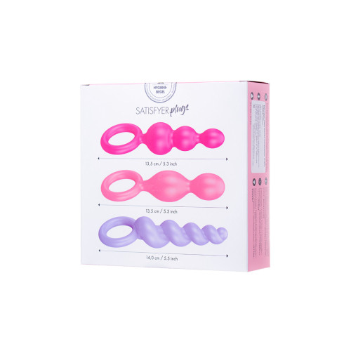 Набор анальных плагов Satisfyer, силикон, ассорти, 13,5 см.