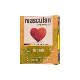 Презервативы masculan ORGANIC № 3 утонченные, 18,5 см, 5.3 см, 3 шт.