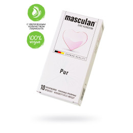 Презервативы masculan Pur № 10 утонченные, 18,5 см, 5.3 см, 10 шт.